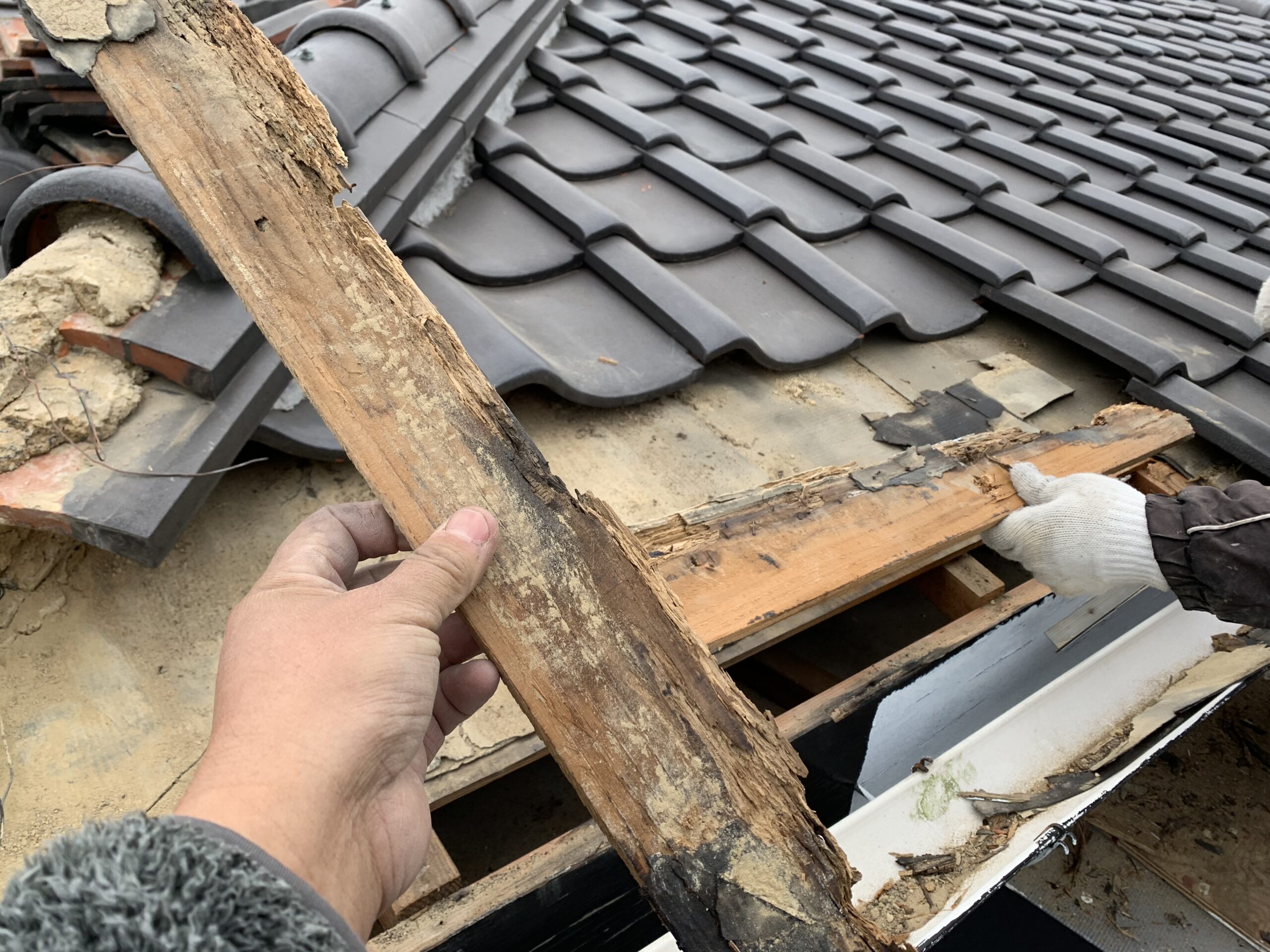 雨漏り屋根修理