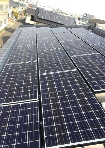 徳島　太陽光発電パネル設置工事（アンカー１５０工法）