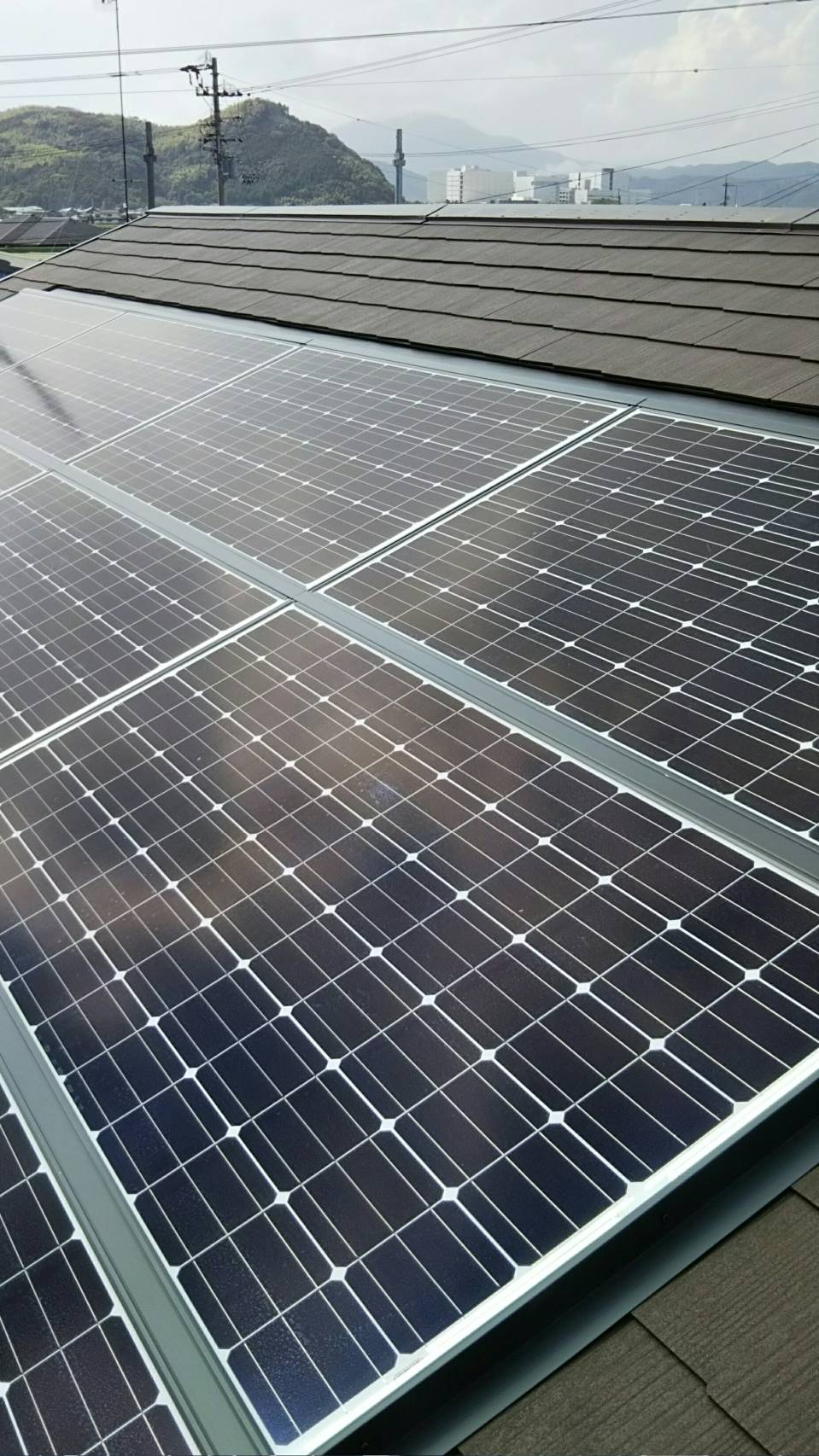 徳島市太陽光発電システム＊パナソニック製（野地ぴた工法）