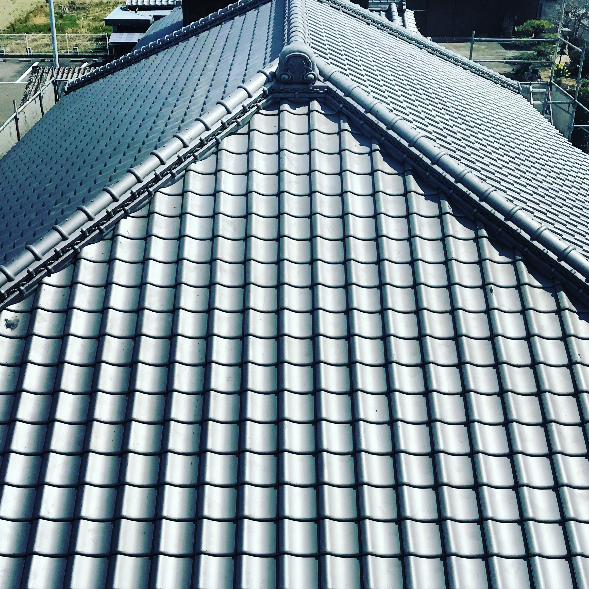 三州S瓦・平板瓦・淡路日本瓦いろいろ 施工写真03