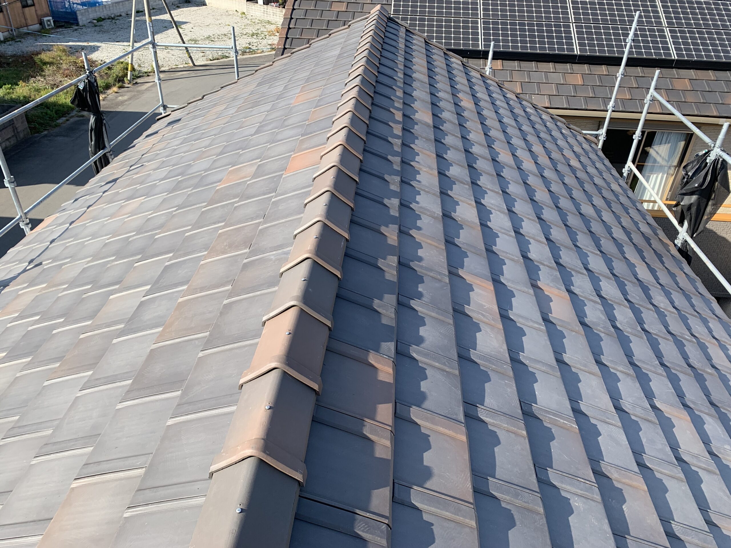 三州S瓦・平板瓦・淡路日本瓦いろいろ 施工写真02